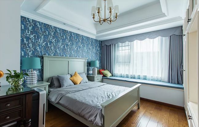 [裝修案例]128平米三居室美式裝修風格，舒適的居家生活